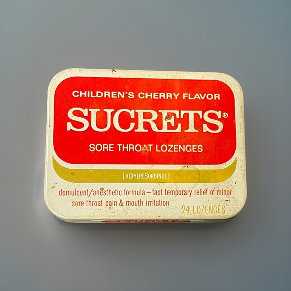 Other - VTG Scucrets Children's Cherry Flavor Tin Can